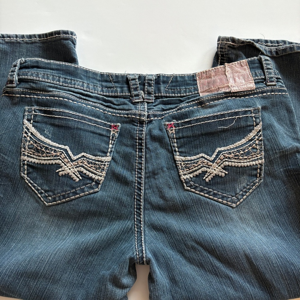 Hydraulic Gramercy Jeans Y2K Capri Embroidered Bling Denim